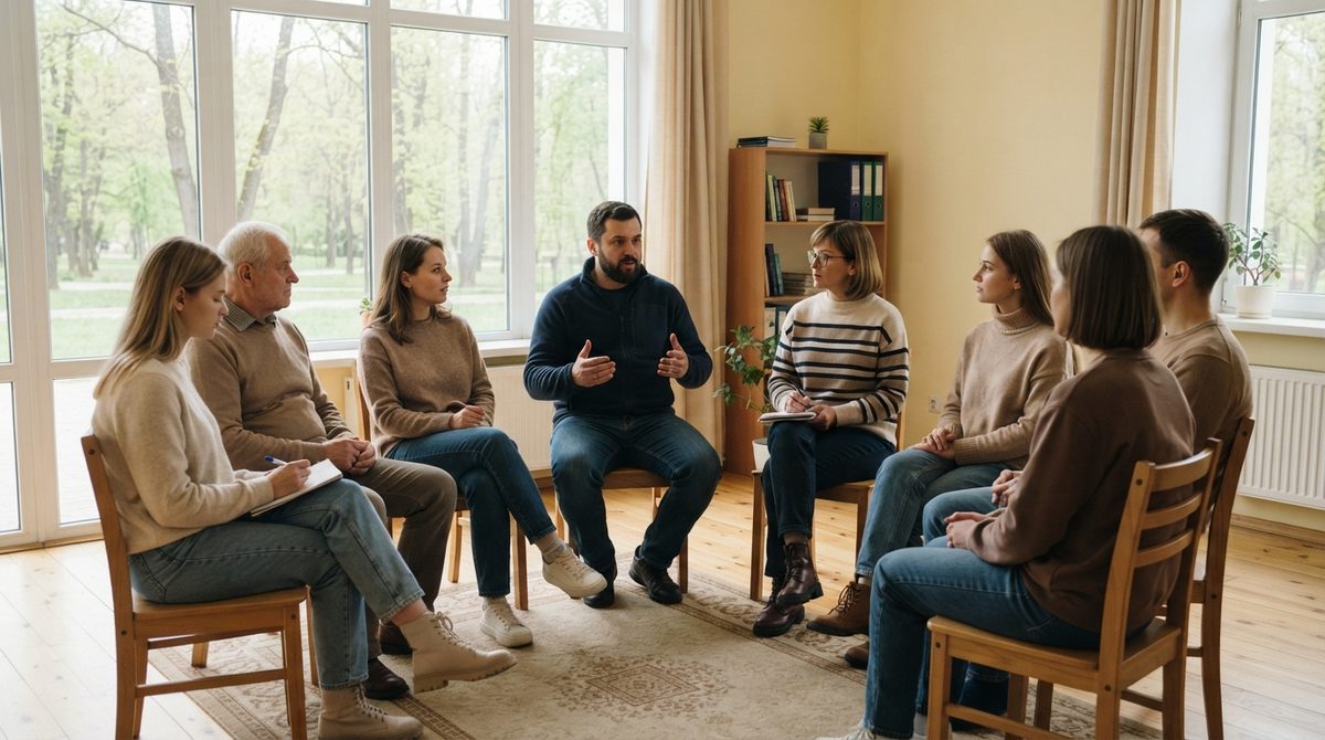 Групова терапія в реабілітаційному центрі
